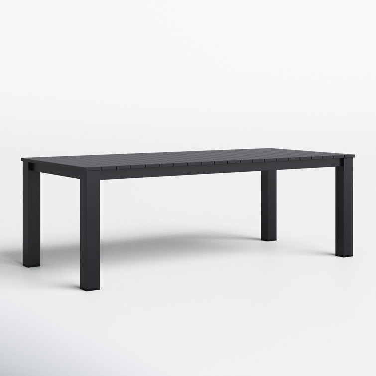 Rectangular metal discount outdoor dining table